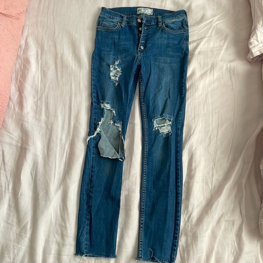 Free People stretchy skinny jeans